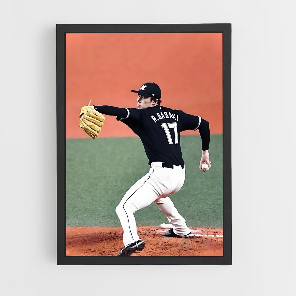 Poster La Lancer Étoilé – affiche Baseball (vue 2)